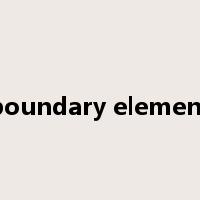 boundary element是什么意思