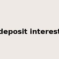 deposit interest是什么意思