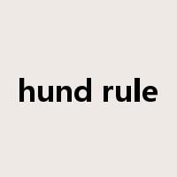hund rule是什么意思