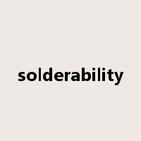 solderability是什么意思