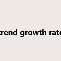 trend growth rate是什么意思