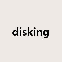 disking是什么意思