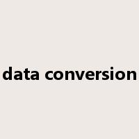 data conversion是什么意思