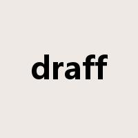 draff是什么意思