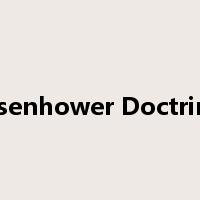 Eisenhower Doctrine是什么意思