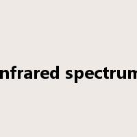 infrared spectrum是什么意思