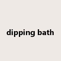 dipping bath是什么意思