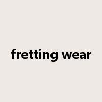 fretting wear是什么意思