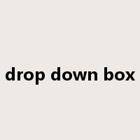 drop down box是什么意思