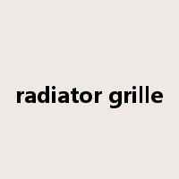 radiator grille是什么意思