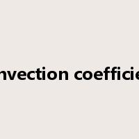 convection coefficient是什么意思