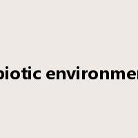 abiotic environment是什么意思