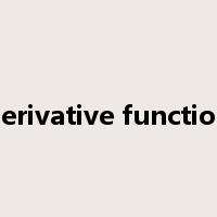 derivative function是什么意思