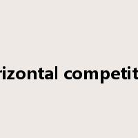 horizontal competition是什么意思