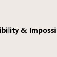 Possibility & Impossibility是什么意思