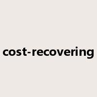 cost-recovering是什么意思