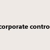corporate control是什么意思