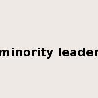 minority leader是什么意思