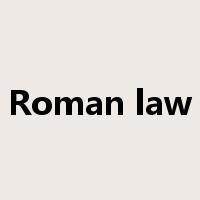 Roman law是什么意思
