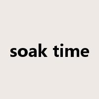 soak time是什么意思