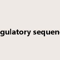 regulatory sequence是什么意思