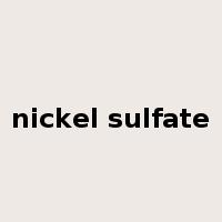 nickel sulfate是什么意思
