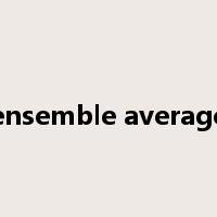ensemble average是什么意思