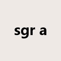 sgr a是什么意思