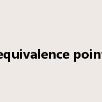 equivalence point是什么意思