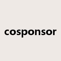 cosponsor是什么意思