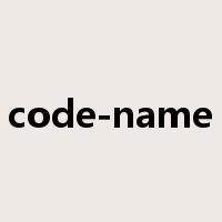 code-name是什么意思