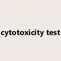 cytotoxicity test是什么意思