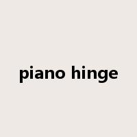 piano hinge是什么意思