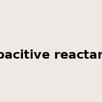 capacitive reactance是什么意思