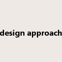 design approach是什么意思