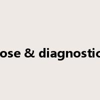 Diagnose & diagnostic aides是什么意思