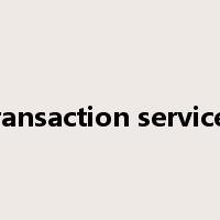 transaction services是什么意思