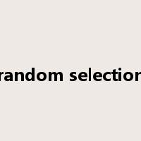 random selection是什么意思