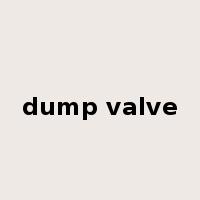dump valve是什么意思