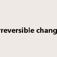irreversible change是什么意思