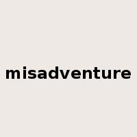 misadventure是什么意思