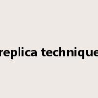 replica technique是什么意思