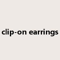 clip-on earrings是什么意思