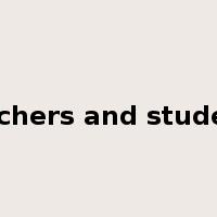 Teachers and students是什么意思