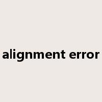alignment error是什么意思