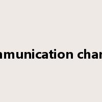 communication channel是什么意思