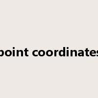 point coordinates是什么意思