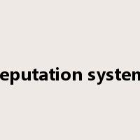 reputation system是什么意思