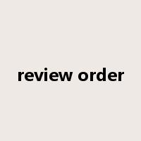 review order是什么意思