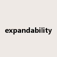 expandability是什么意思